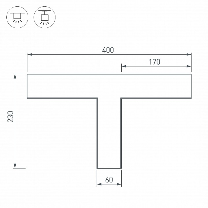 Коннектор T-образный Arlight SL-Line-6070 030142 - 2