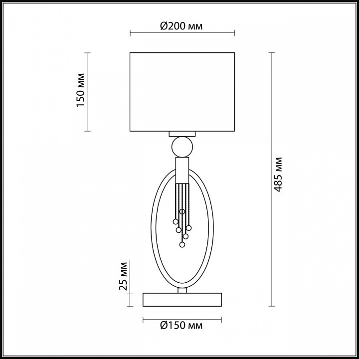 Настольная лампа Lumion Neoclassi Santiago 4515/1T - 3