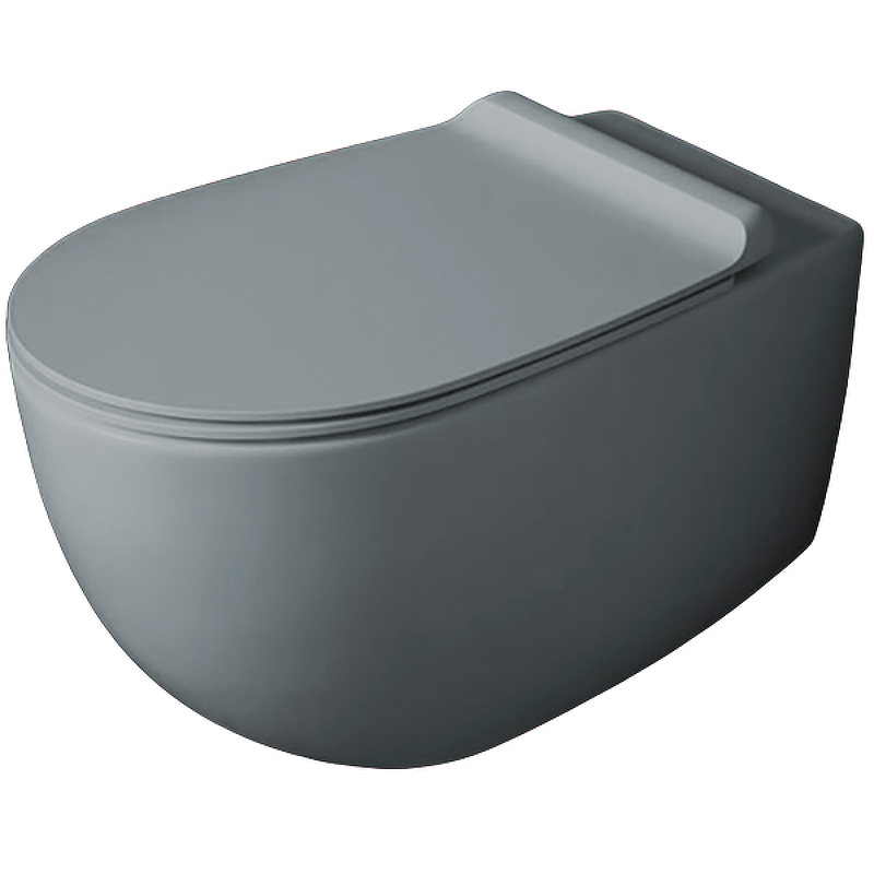 Чаша для подвесного унитаза Simas Vignoni серый матовый, без сиденья  VI18 - 0