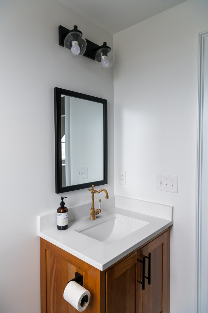 Смеситель для раковины GPD Retro золото матовый MTL180-SO - 2