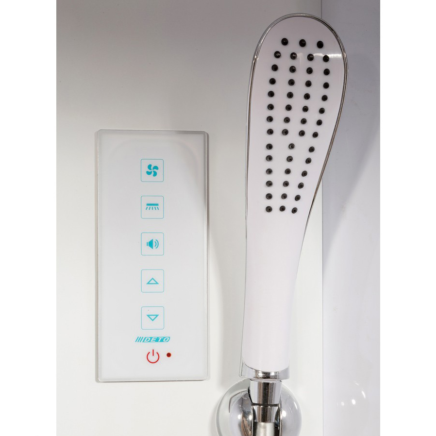 Душевая кабина DETO L 120х80 с подсветкой (L520LGM) L520LLED - 9