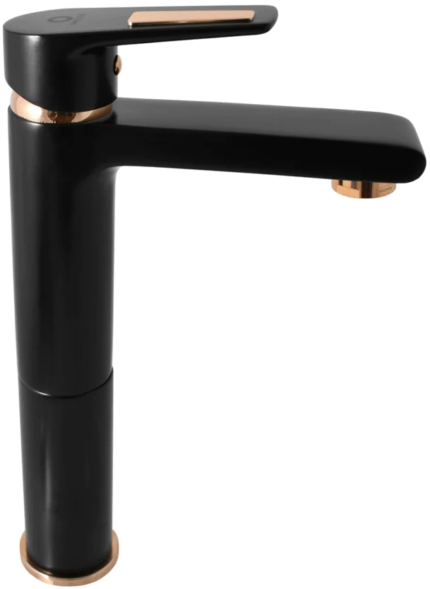 Смеситель для раковины Rav Slezak Colorado черный матовый - золото CO330.5CMATZ - 0