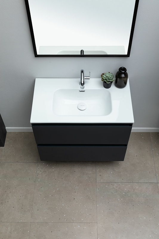Тумба с раковиной Allen Brau Eclipse 80 черный матовый 1.E1002.AM - 8