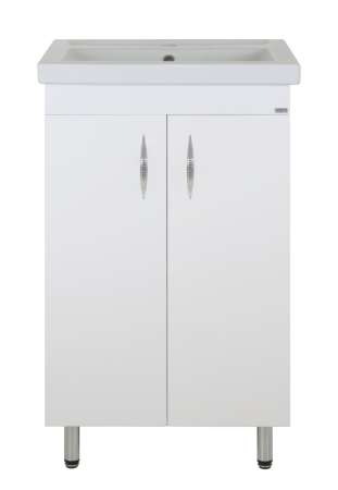 Тумба с раковиной Misty Фостер 50 белая глянцевая УТ000010036 - 0