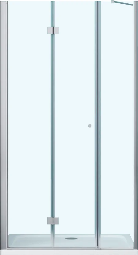Душевая дверь BelBagno Albano 160(60+100)х195 профиль хром стекло прозрачное ALBANO-BS-13-60+100-C-Cr - 0
