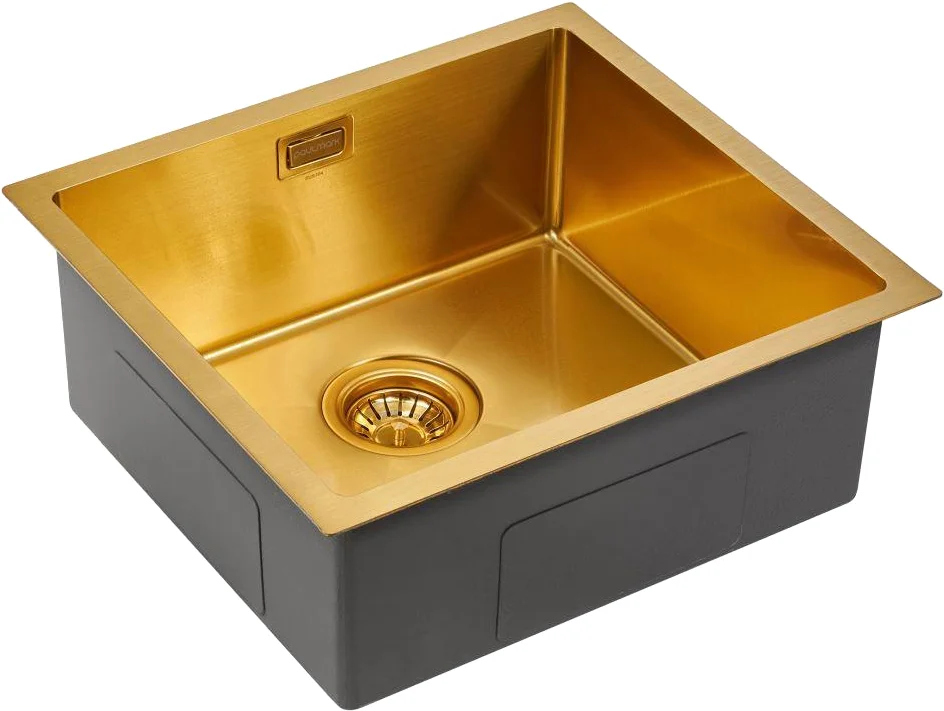 Мойка кухонная Paulmark Weser 48 брашированное золото PM804844-BG - 1