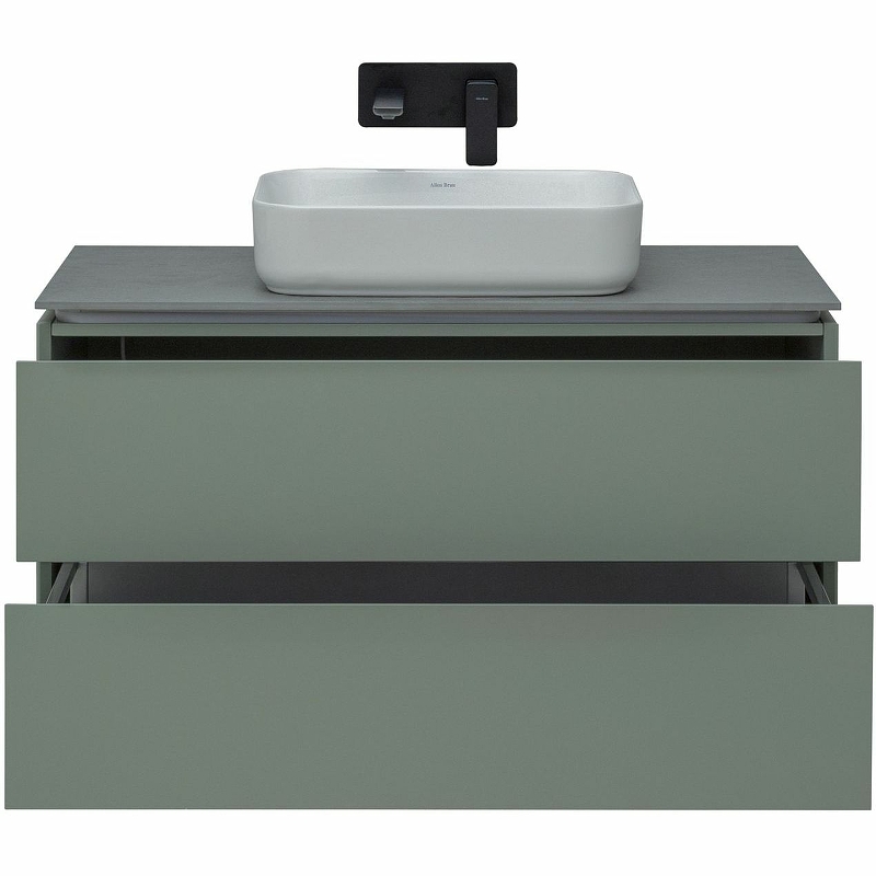 Тумба под раковину Allen Brau Infinity 100 серо - зеленый матовый 1.21003.CGM - 4
