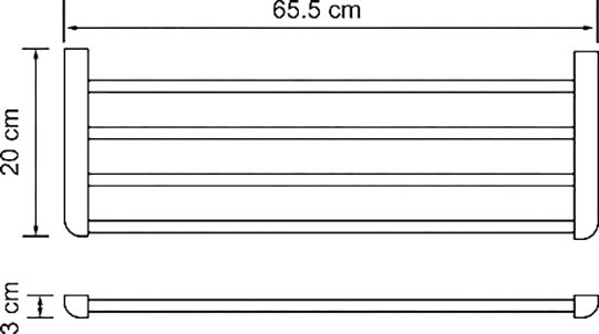 Полка Wasserkraft Kammel K-8311 для полотенец - 3