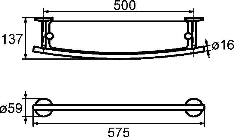 Полка Milardo Cadiss CADSMG0M44 - 1