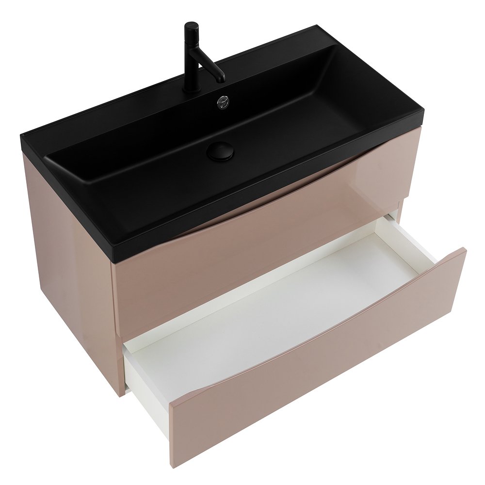 Тумба с раковиной Belbagno Marino 80 бежевый матовый - 16