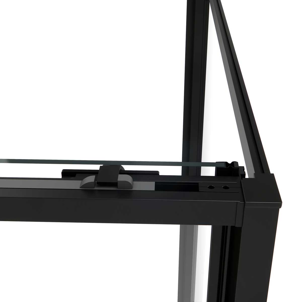 Душевой уголок Vincea Slim Soft 120х90 профиль черный стекло тонированное  VSR-1SS9012CGB - 5