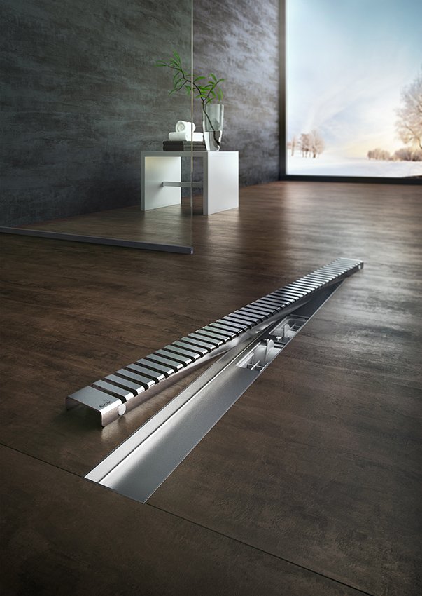 Душевой лоток AlcaPlast APZ1SMART-LINE-650 с опорами и решеткой - 4