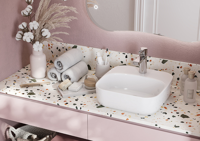 Раковина накладная Aquaton Одри 42 белый 1WH501709 - 4