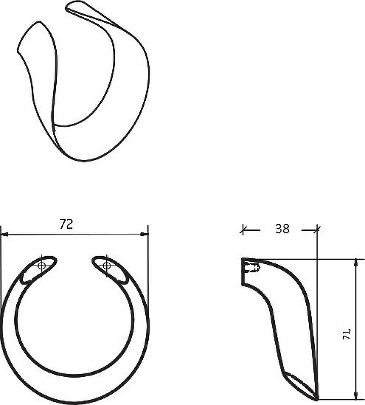 Ручка для мебели Armadi Art NeoArt Drop хром 827-Cr - 5