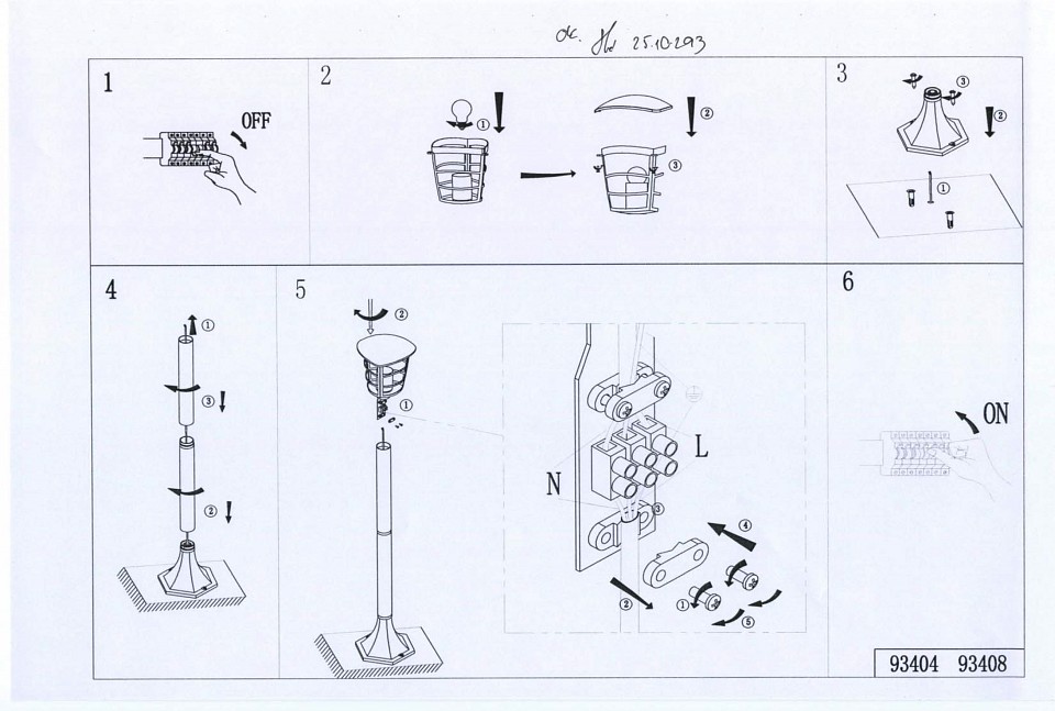 Наземный низкий светильник Eglo ПРОМО Aloria 93408 - 1