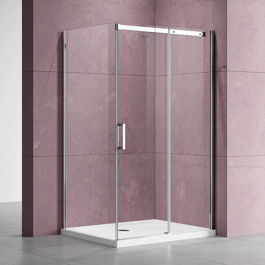 Душевой уголок Vincea Dice 140х100 профиль хром стекло прозрачное VSR-4D1014CL - 0