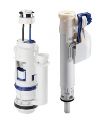 Сливная арматура для унитаза Timo Soli Geberit белый  SA-2001 (Geberit 01) - 0