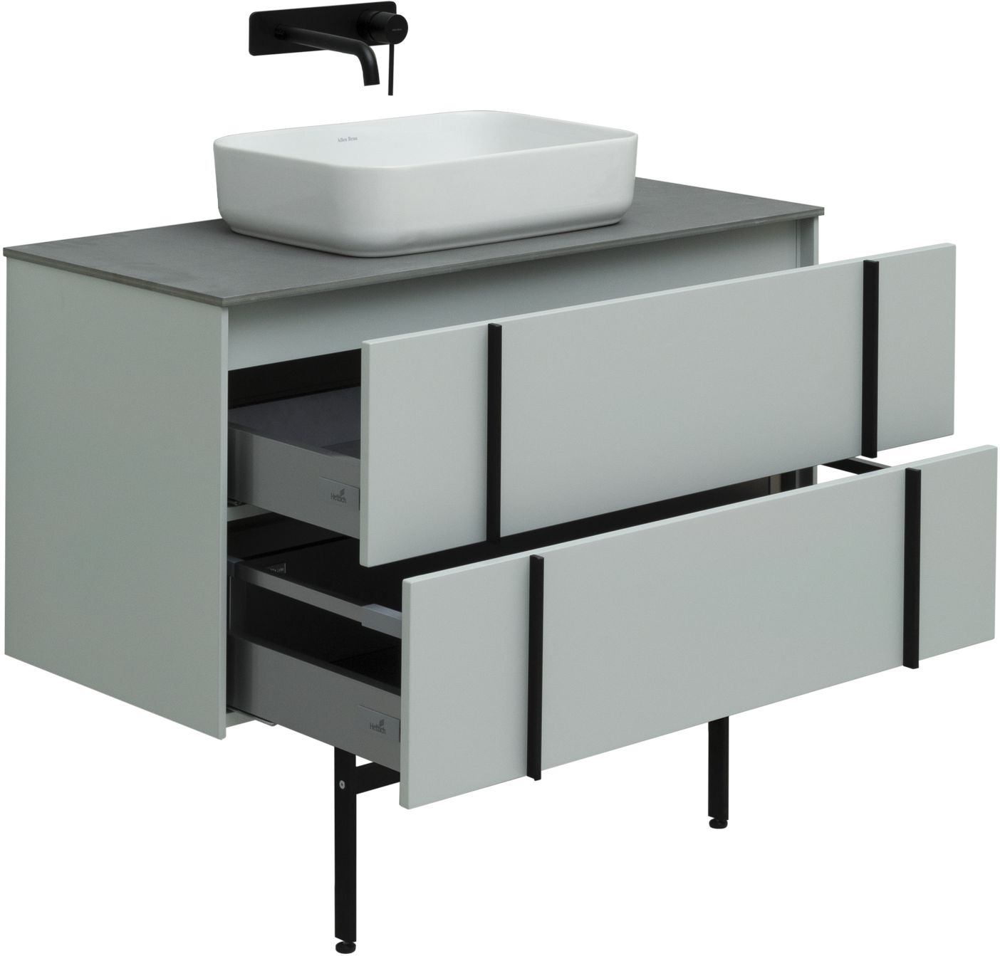 Тумба под раковину Allen Brau Reality 100 светло - зеленый матовый 1.32007.PWM - 11