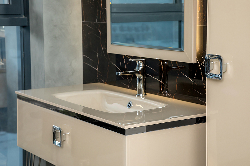 Тумба под раковину Armadi Art Lucido 100 бежевый 770-100-CP - 9