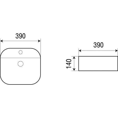 Раковина накладная Weltwasser WW Elbach 2230 39 белый  10000003822 - 1