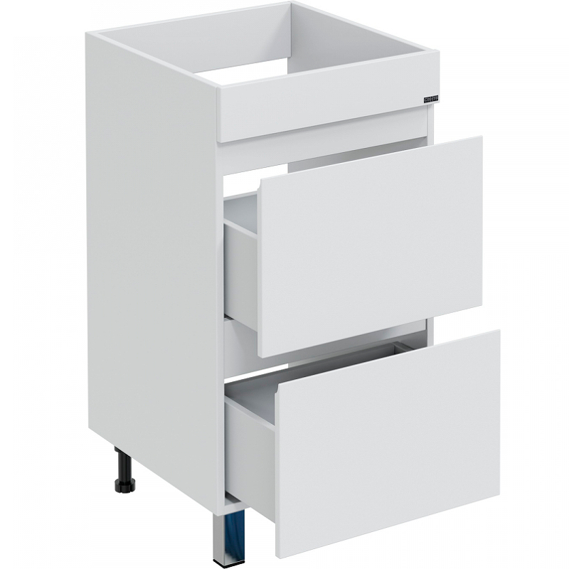 Тумба с раковиной над стиральной машиной напольная Санта Марс 48 белый - 3