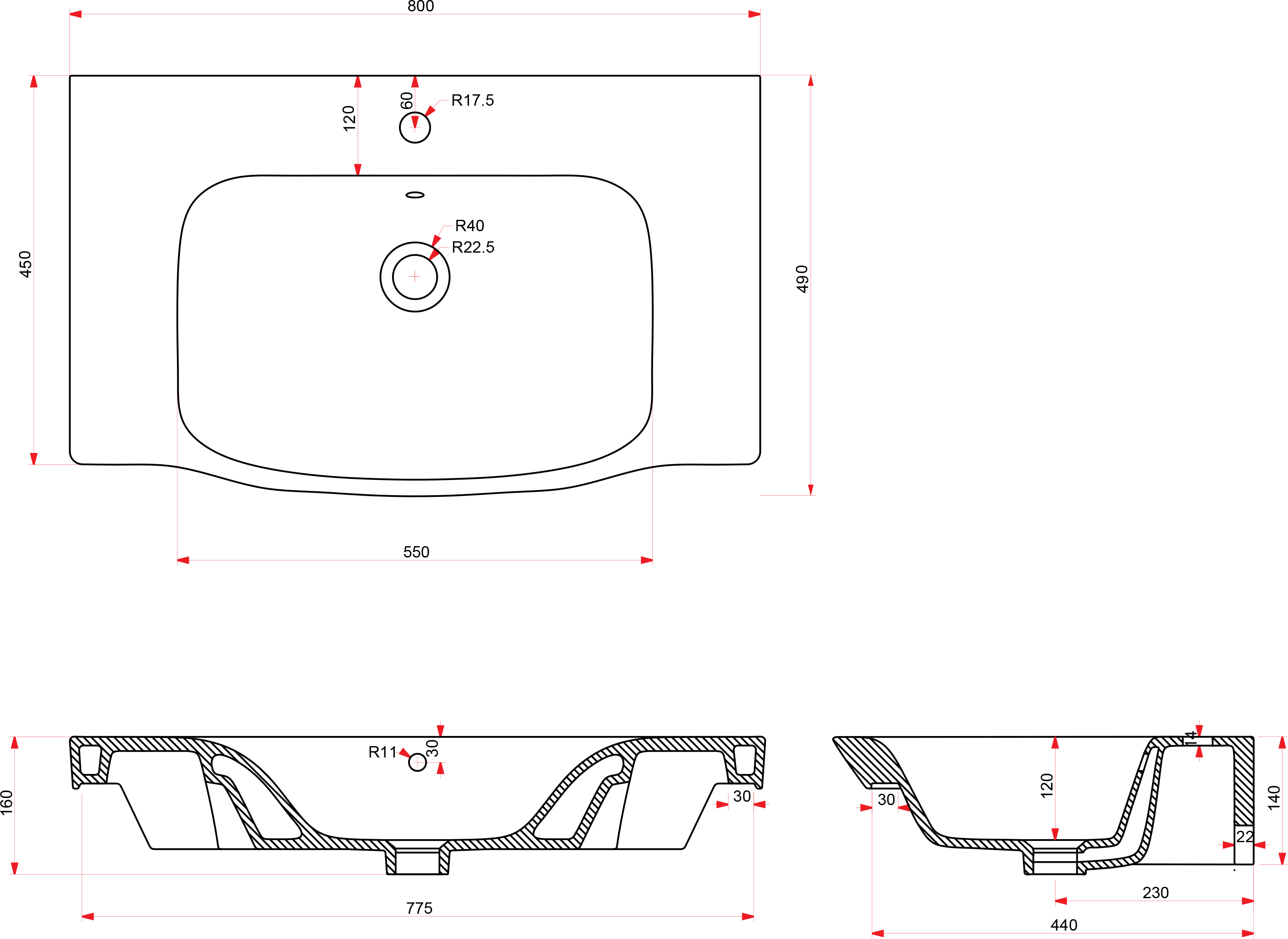 Мебель для ванной Am.Pm Like 80 подвесная, белый глянец - 20