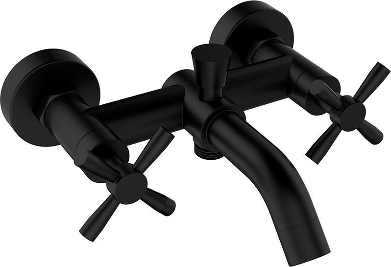 Смеситель Orange Mia для ванны с душем, матовый черный M34-300b - 4