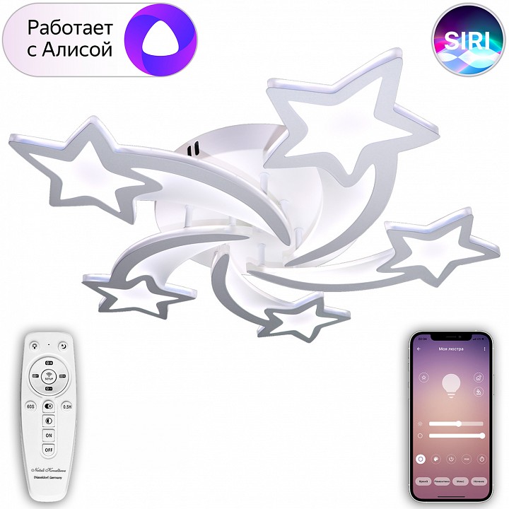 Потолочная люстра Natali Kovaltseva Smart home LED LAMPS 81213 - 1