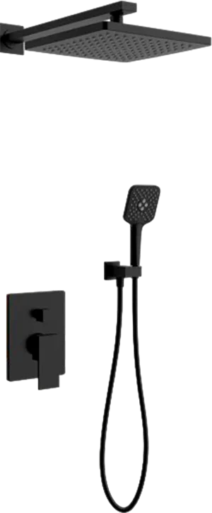 Душевой комплект встраиваемый Vincea Next черный матовый VSFW-1N1MB - 0