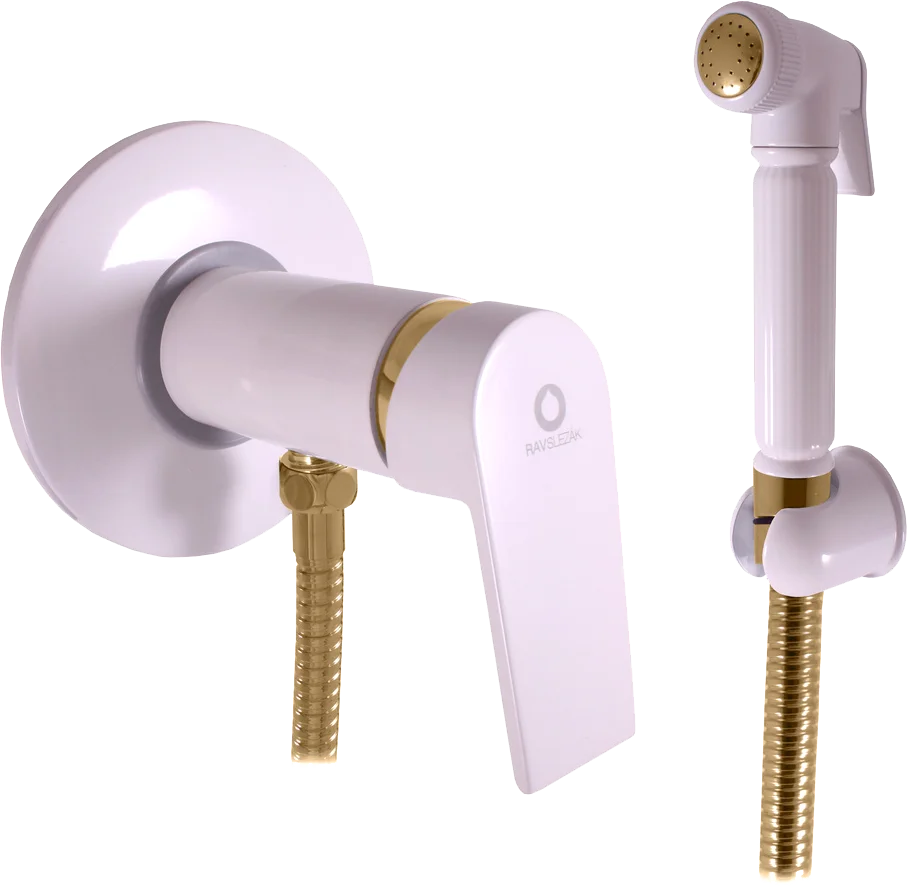 Гигиенический душ Rav Slezak Colorado белый - золото CO147/1BZ - 0