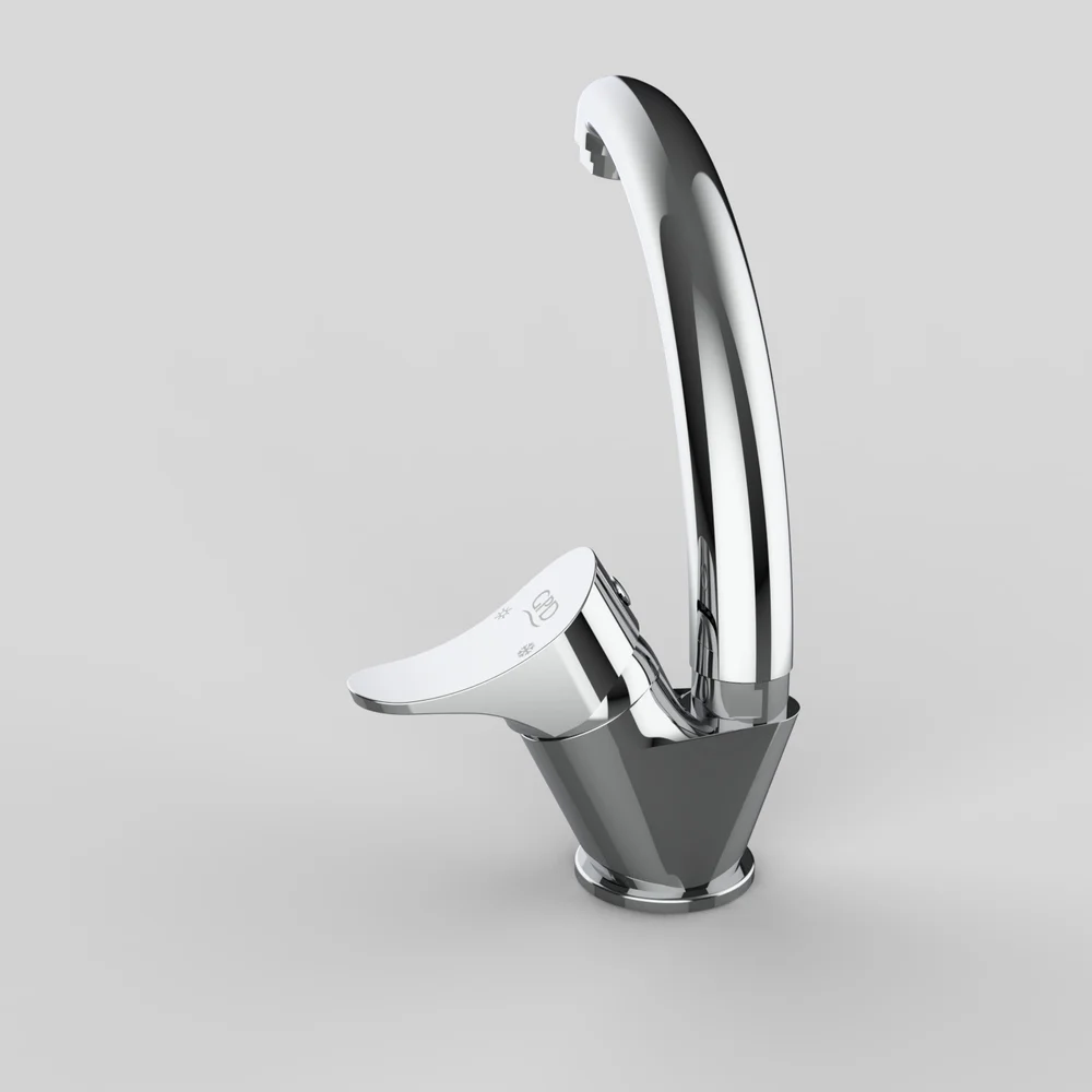 Смеситель для раковины GPD Florus хром MTL170 - 5