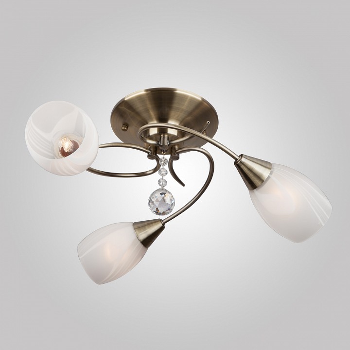 Потолочная люстра Eurosvet Virginia 30100/3 античная бронза - 0