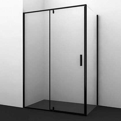 Душевой уголок Wasserkraft Elbe 120x90 профиль черный стекло прозрачное 74P07 - 0