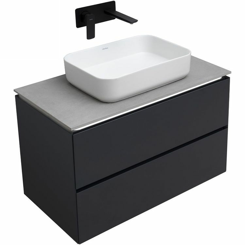 Тумба под раковину Allen Brau Infinity 85 черный матовый 1.21001.AM - 7