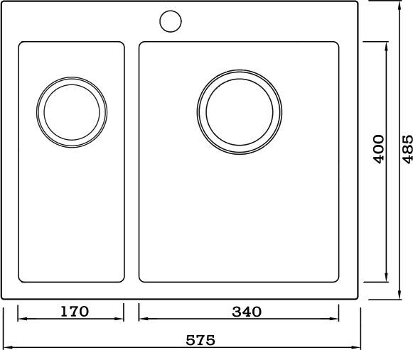 Металлическая мойка Seaman SMV-575D  SMV-575DL.A - 1
