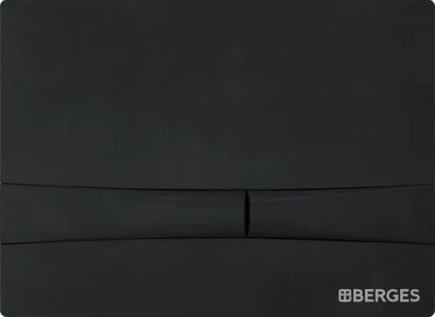 Система инсталляции для унитазов Berges Wasserhaus Novum 040255 с кнопкой смыва, черная - 4