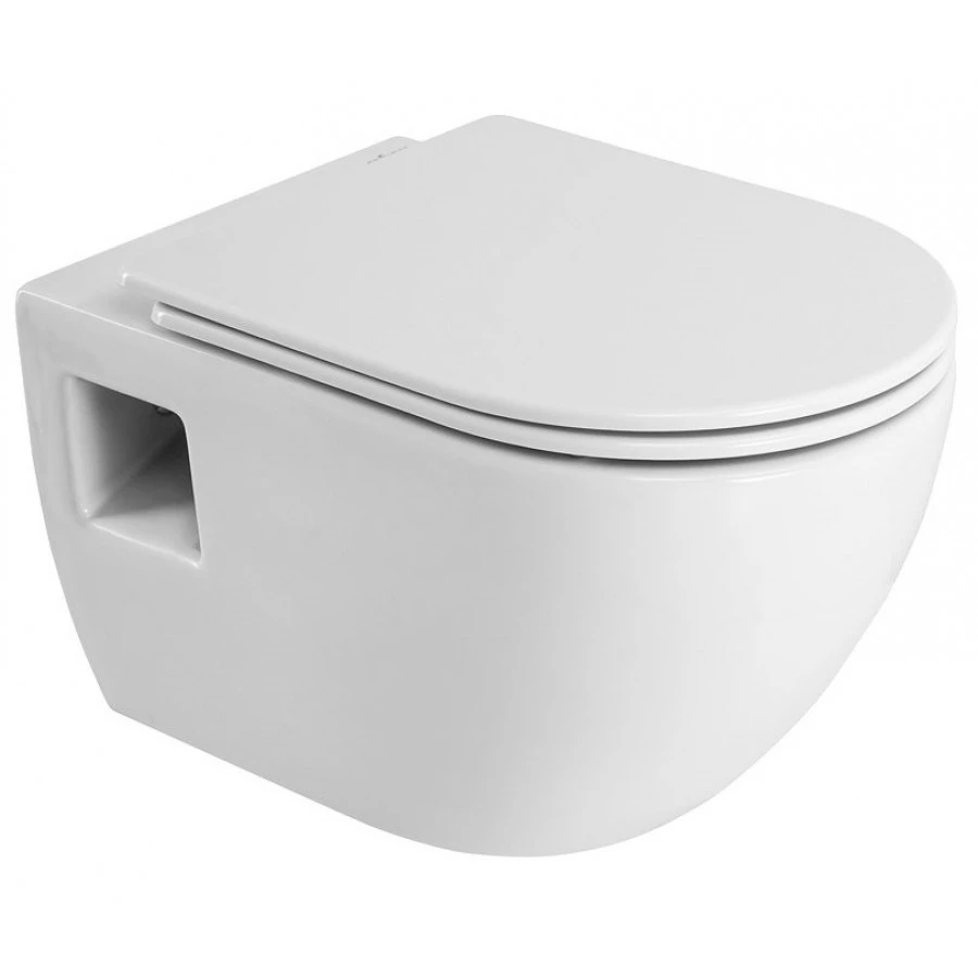 Чаша для унитаза подвесного Cezares Eco белый  CZR-526-TH-R - 0