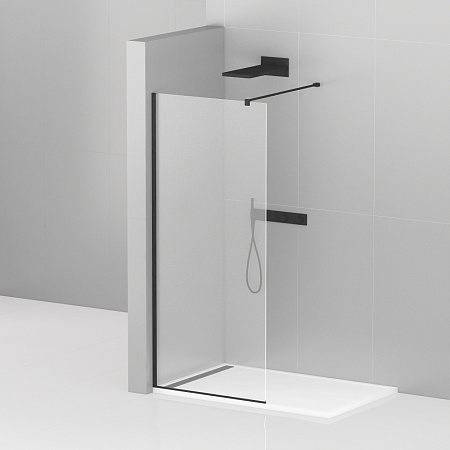 Душевая перегородка Cezares Liberta 95 черный  LIBERTA-L-1-95-120-C-NERO - 0