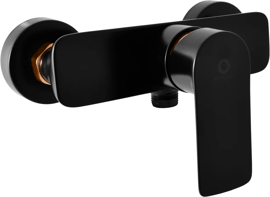 Смеситель для душа Rav Slezak Vltava черный матовый - золото VT481.5CMATZ - 0