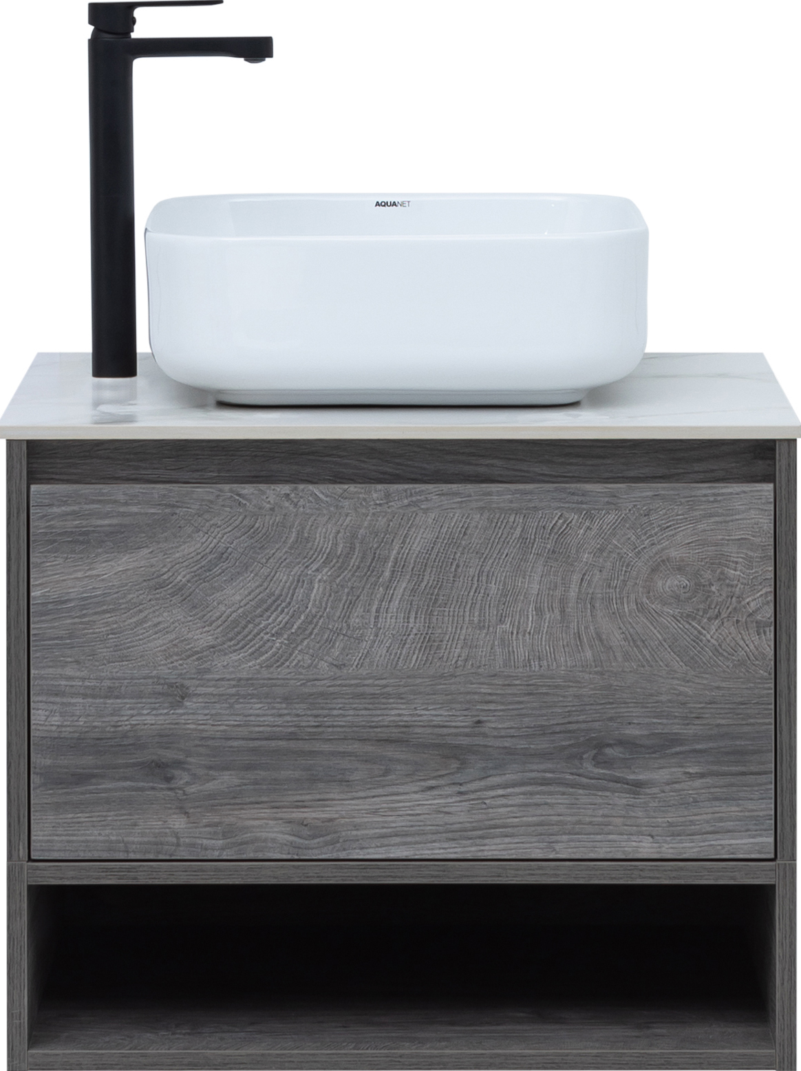 Тумба с раковиной STWORKI Карлстад 60 дуб рошелье, монте тиберио, с отверстием под смеситель в столешнице 425095 - 4