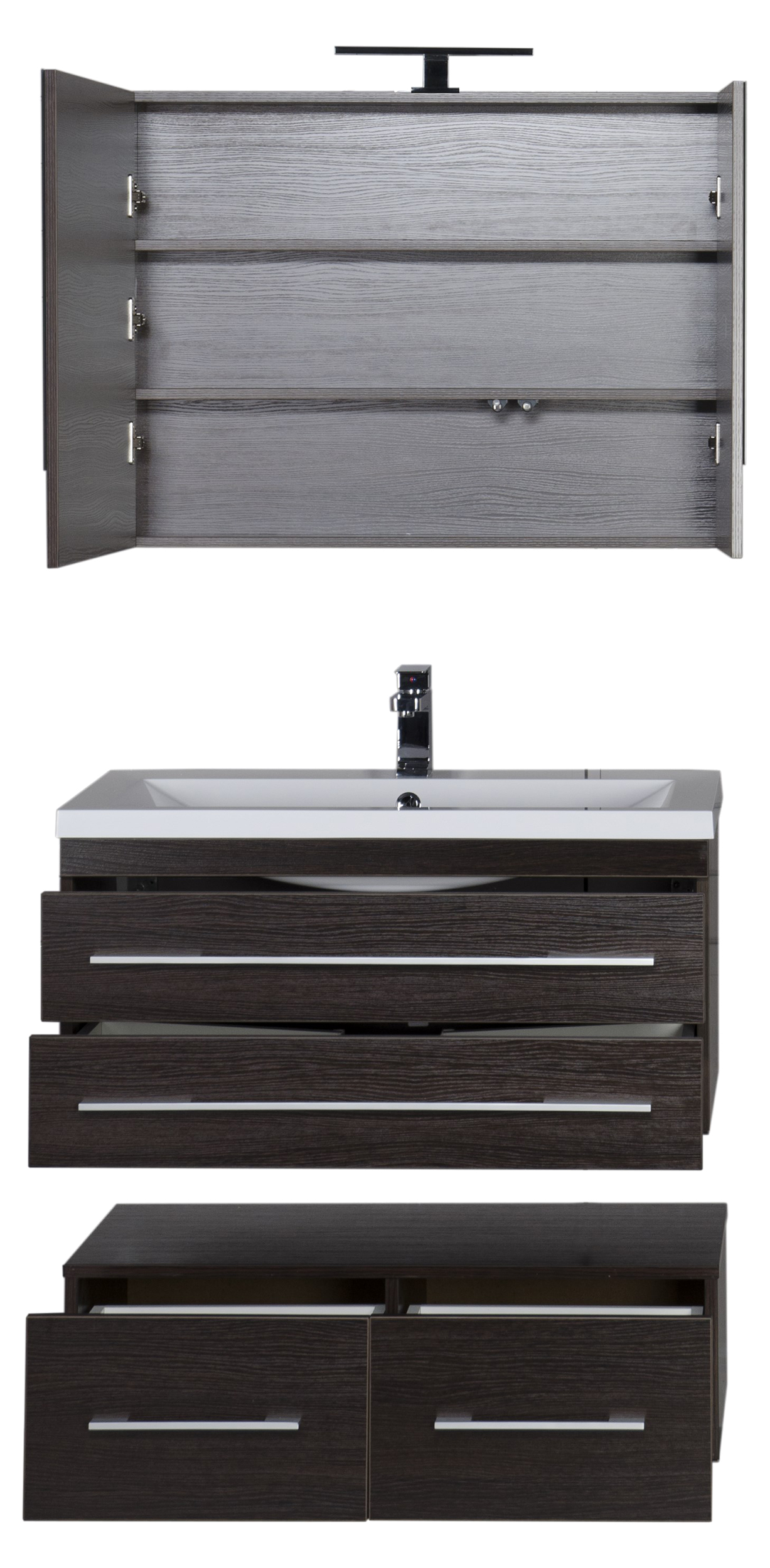 Зеркало-шкаф Aquanet Нота 90 камерино венге 159110 - 17