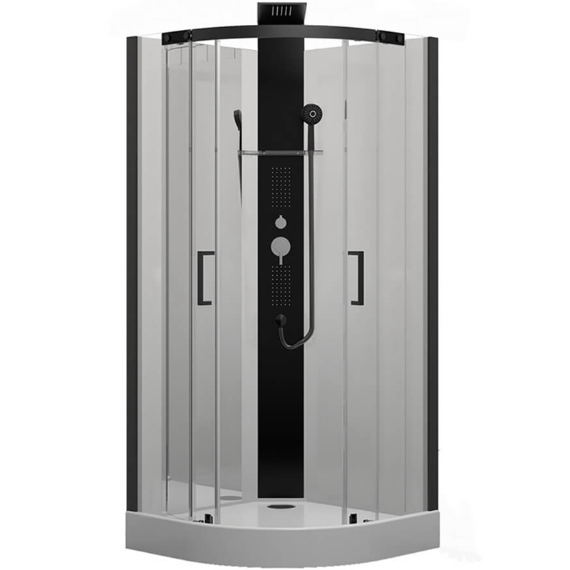 Душевая кабина Black&White Galaxy 90х90 черная с гидромассажем 8701900 - 0