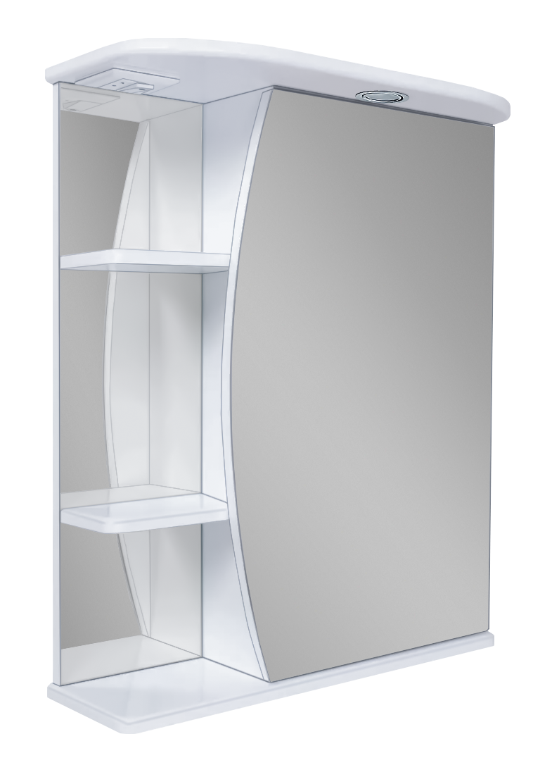 Луна - 55 Зеркало - шкаф прав. (свет) Э-Лун02055-01СвП - 0