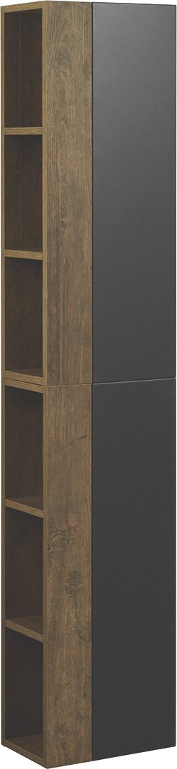 Шкаф подвесной Aquaton Терра 35 светлое дерево-серый 1A247503TEKA0 - 1