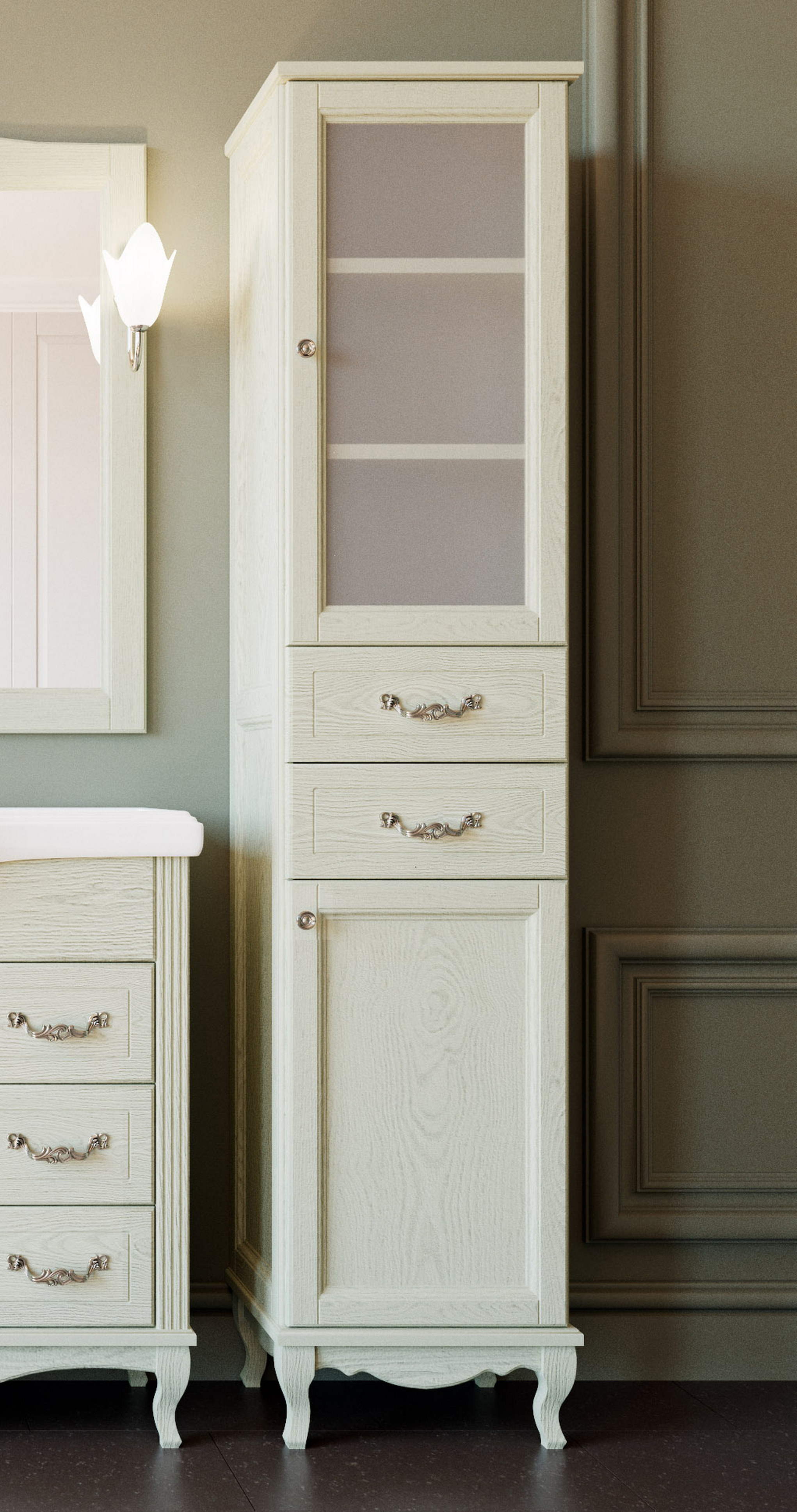 Шкаф-пенал ValenHouse Эллина 41.5 см  E40_КСRХ - 0