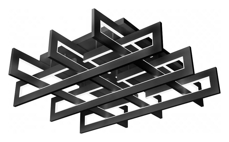 Потолочная люстра iLedex Stalker 9082-800*800-X 192W BK - 0