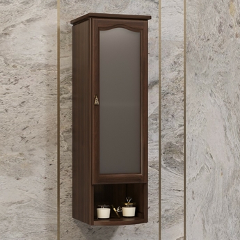 Шкаф-пенал подвесной Opadiris Риспекто правый темное дерево 00-00006083 - 0