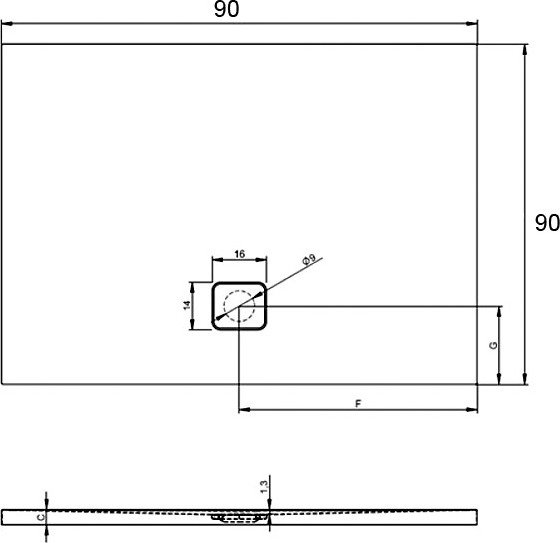 Поддон для душа Riho Basel 412 90 см D005017005 - 6