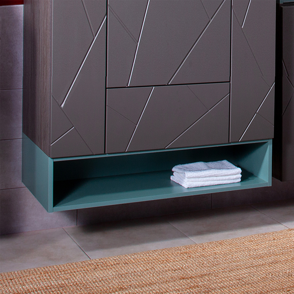 Полка Бриклаер Кристалл 90 под тумбу, муссон 4627125414886 - 0