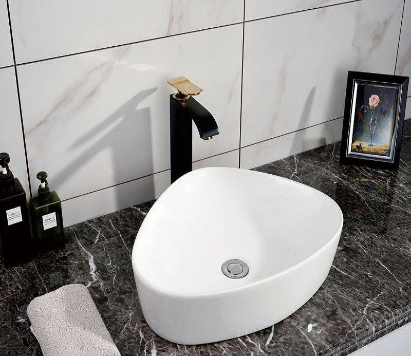 Раковина накладная Ceramalux N 50 белый  9386 - 13